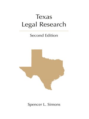 cover image of Texas Legal Research